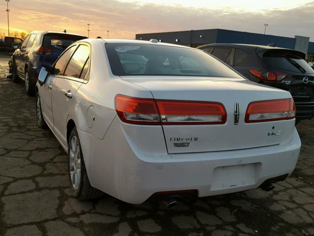 3LNHL2GC5AR610480 - 2010 LINCOLN MKZ Blanco foto 3