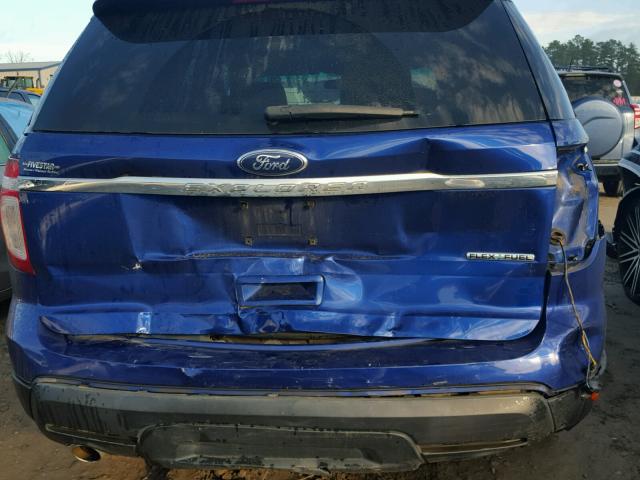 1FM5K7B89DGA03208 - 2013 FORD EXPLORER BLUE photo 9