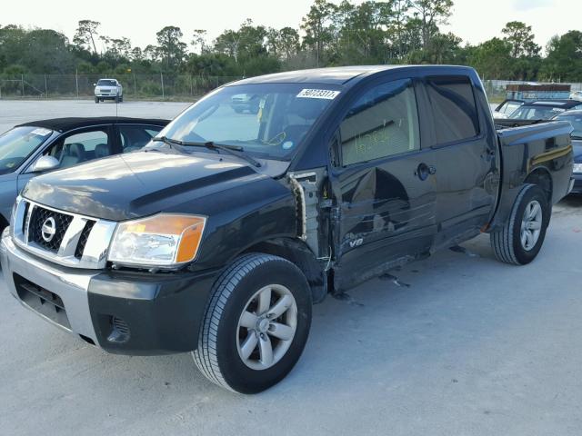 1N6BA07D38N350622 - 2008 NISSAN TITAN XE GREEN photo 2