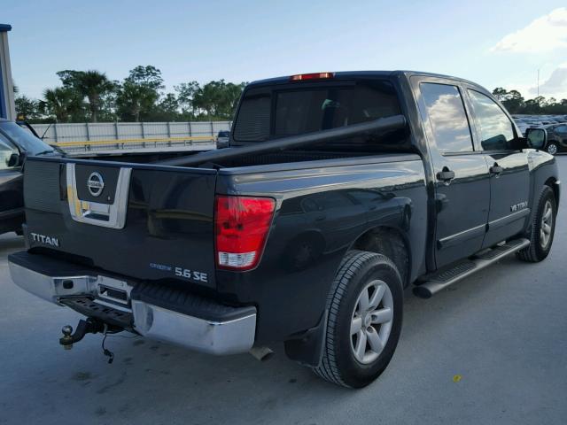 1N6BA07D38N350622 - 2008 NISSAN TITAN XE GREEN photo 4