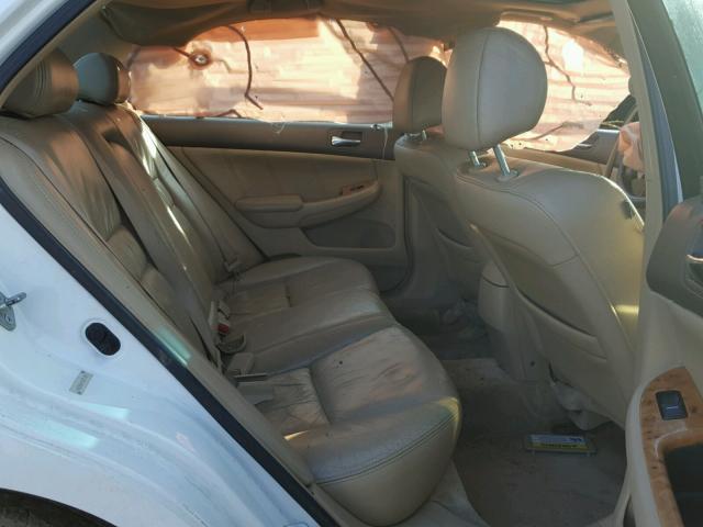 1HGCM66594A079905 - 2004 HONDA ACCORD EX WHITE photo 6