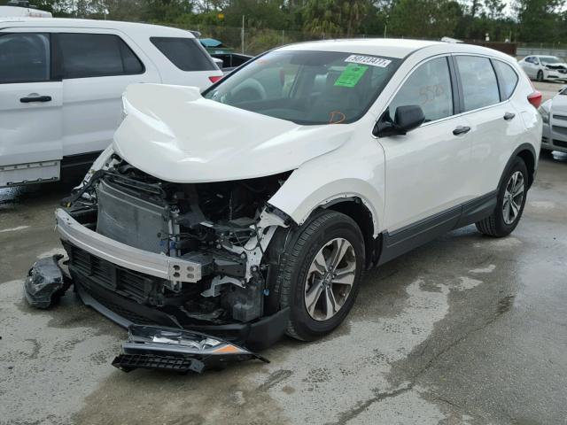 5J6RW5H36HL002938 - 2017 HONDA CR-V LX WHITE photo 2