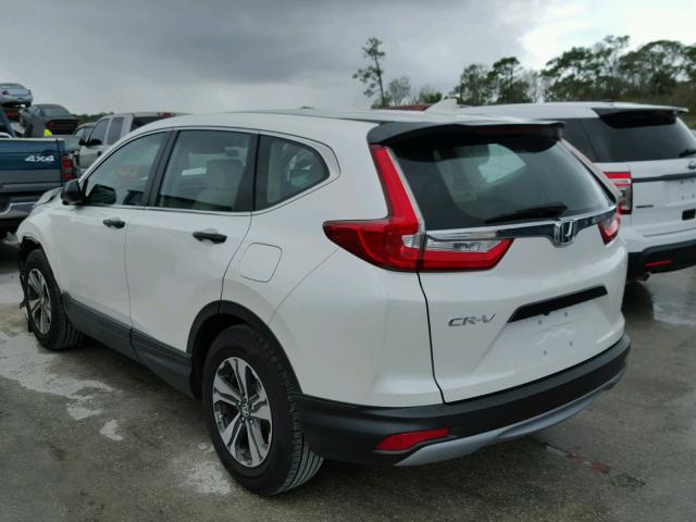 5J6RW5H36HL002938 - 2017 HONDA CR-V LX WHITE photo 3