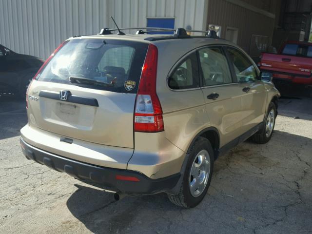 5J6RE38307L000818 - 2007 HONDA CR-V LX GOLD photo 4