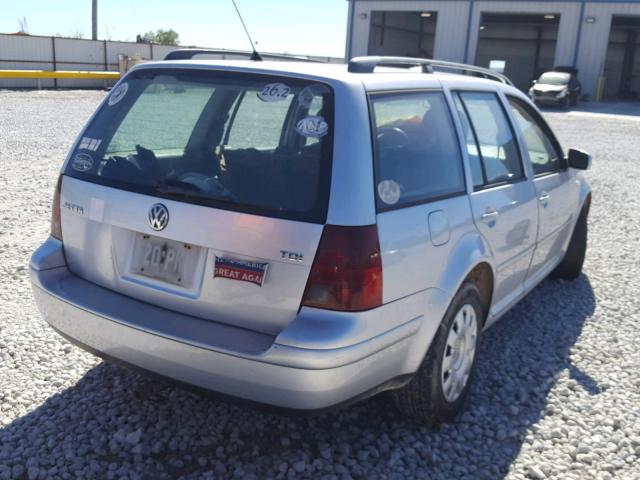 WVWRR61J34W139467 - 2004 VOLKSWAGEN JETTA GL T SILVER photo 4