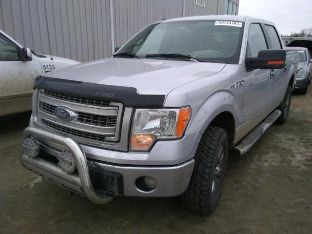 1FTFW1ET2EKF30094 - 2014 FORD F150 SUPER SILVER photo 2