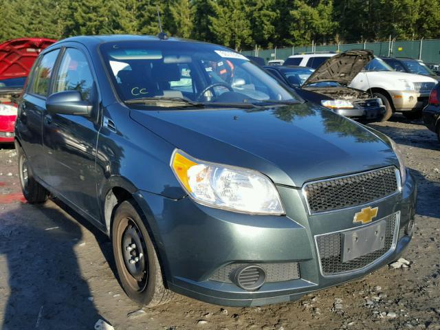 KL1TD6DE1AB053474 - 2010 CHEVROLET AVEO LS GREEN photo 1