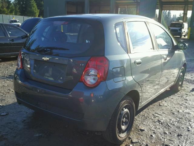 KL1TD6DE1AB053474 - 2010 CHEVROLET AVEO LS GREEN photo 4