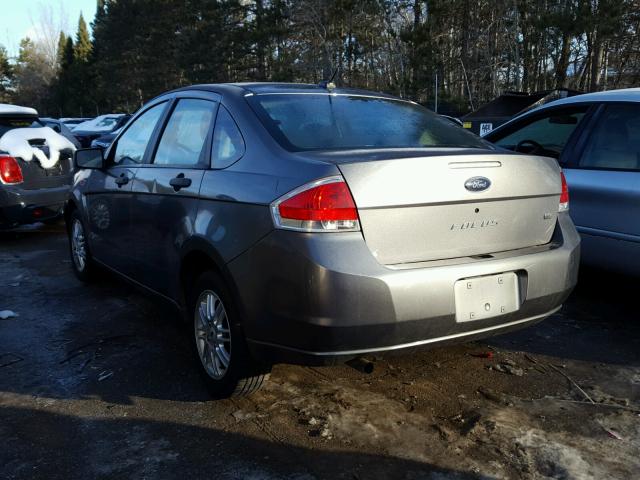 1FAHP35N29W181154 - 2009 FORD FOCUS SE GRAY photo 3