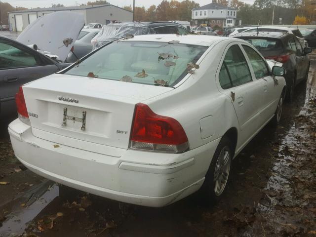 YV1RS592982676542 - 2008 VOLVO S60 2.5T WHITE photo 4