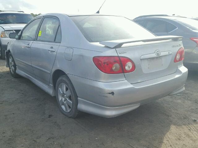 1NXBR32E05Z507288 - 2005 TOYOTA COROLLA CE SILVER photo 3