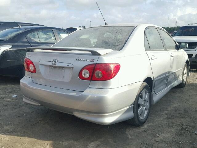 1NXBR32E05Z507288 - 2005 TOYOTA COROLLA CE SILVER photo 4