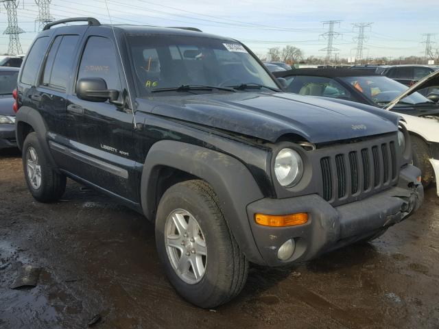 1J4GL48K13W640961 - 2003 JEEP LIBERTY SP BLACK photo 1