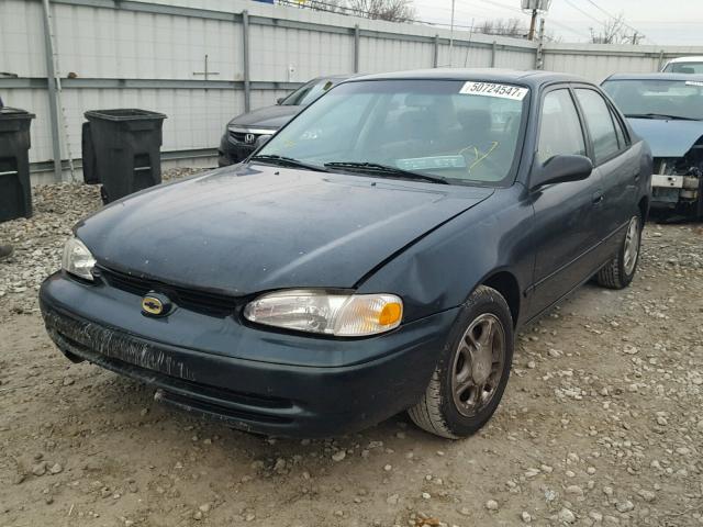 1Y1SK5285WZ403314 - 1998 CHEVROLET GEO PRIZM 绿色 照片 2