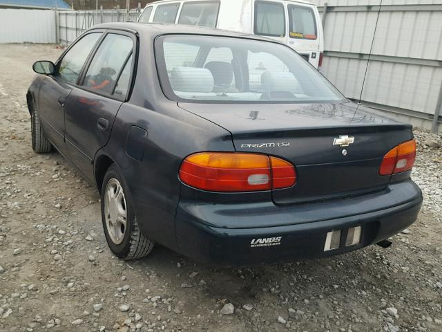 1Y1SK5285WZ403314 - 1998 CHEVROLET GEO PRIZM 绿色 照片 3