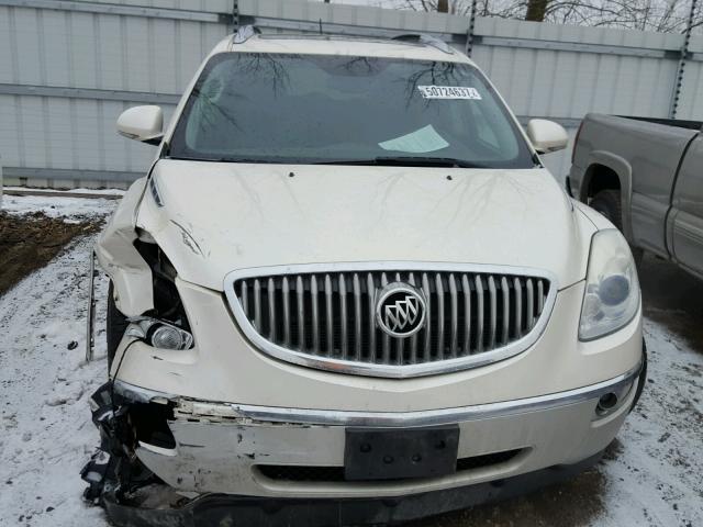 5GAEV23738J109071 - 2008 BUICK ENCLAVE CX WHITE photo 9