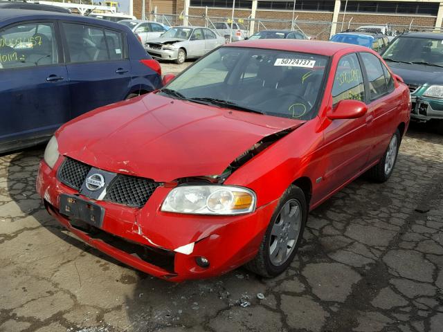 3N1CB51D16L493188 - 2006 NISSAN SENTRA 1.8 RED photo 2