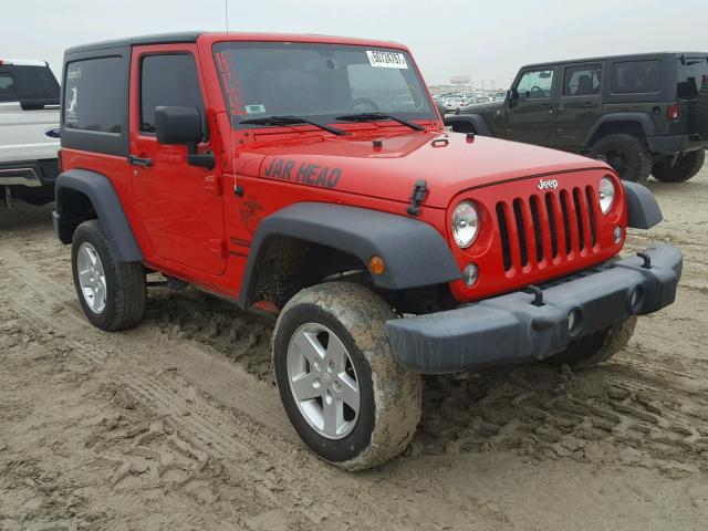 1C4AJWAG5FL675334 - 2015 JEEP WRANGLER S წითელი ფოტო 1