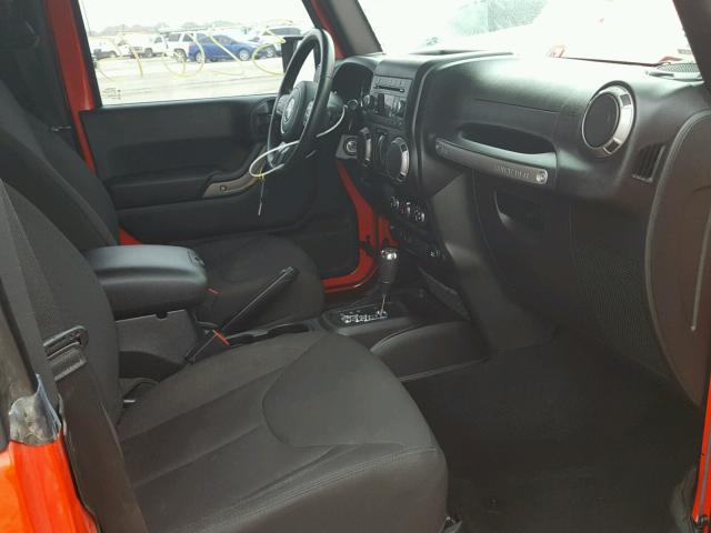 1C4AJWAG5FL675334 - 2015 JEEP WRANGLER S წითელი ფოტო 5