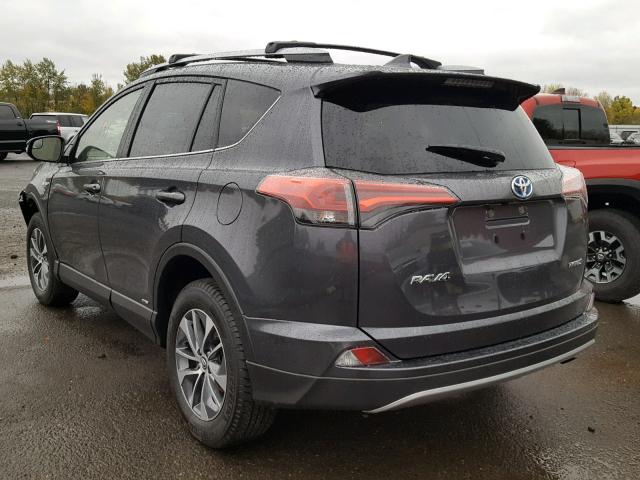 JTMRJREV2JD242084 - 2018 TOYOTA RAV4 HV LE GRAY photo 3