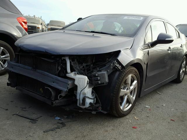 1G1RD6E44BU102321 - 2011 CHEVROLET VOLT GRAY photo 2