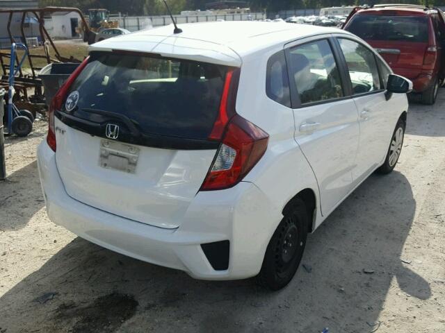 JHMGK5H54GX025506 - 2016 HONDA FIT LX WHITE photo 4