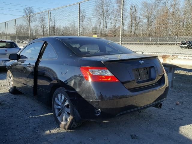 2HGFG12889H519872 - 2009 HONDA CIVIC EX BLACK photo 3