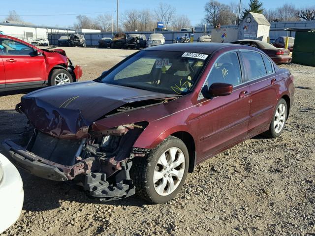 1HGCP26808A098973 - 2008 HONDA ACCORD EXL MAROON photo 2