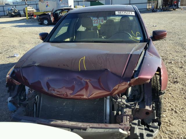 1HGCP26808A098973 - 2008 HONDA ACCORD EXL MAROON photo 7