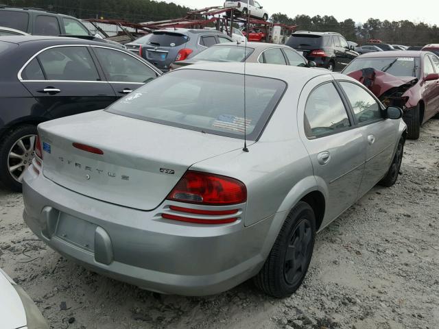 1B3AL46T06N228632 - 2006 DODGE STRATUS SX SILVER photo 4