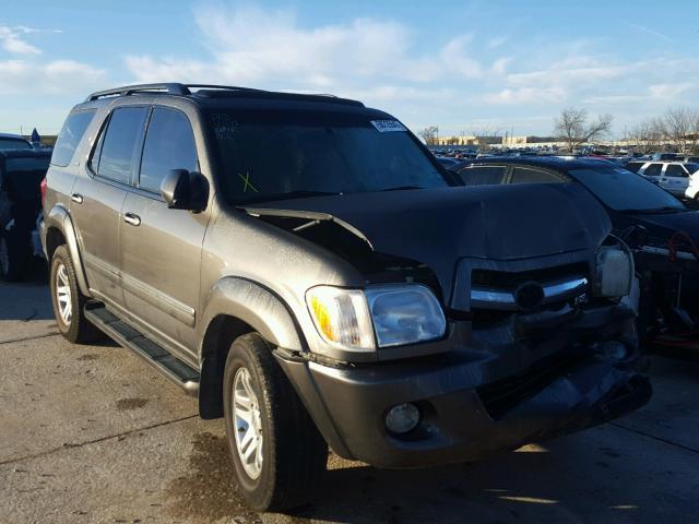 5TDZT34A15S241525 - 2005 TOYOTA SEQUOIA SR GRAY photo 1