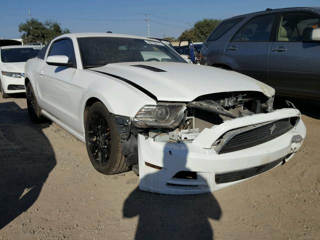 1ZVBP8AM1E5201658 - 2014 FORD MUSTANG WHITE photo 1