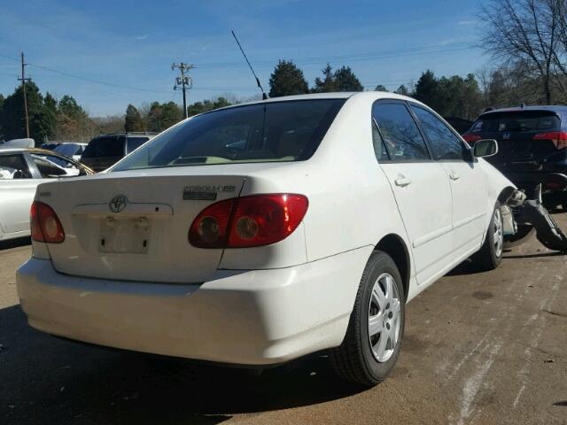 JTDBR32E952059360 - 2005 TOYOTA COROLLA CE WHITE photo 4