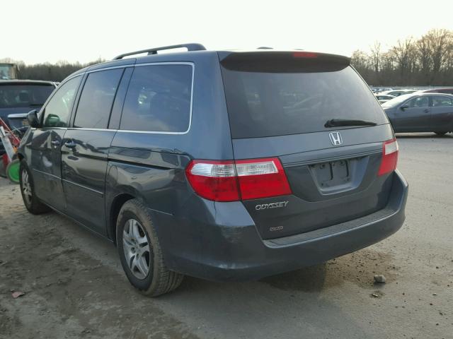 5FNRL38796B462441 - 2006 HONDA ODYSSEY EX GRAY photo 3