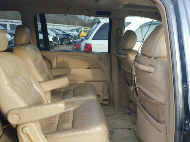 5FNRL38796B462441 - 2006 HONDA ODYSSEY EX GRAY photo 6