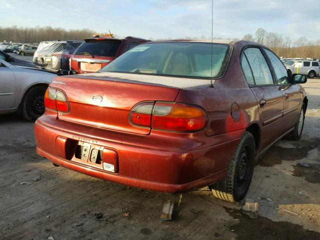 1G1ND52J82M698519 - 2002 CHEVROLET MALIBU RED photo 4