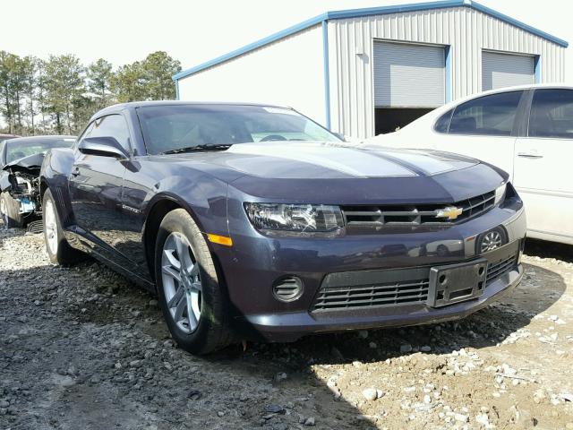 2G1FE1E31E9138737 - 2014 CHEVROLET CAMARO LS BLUE photo 1