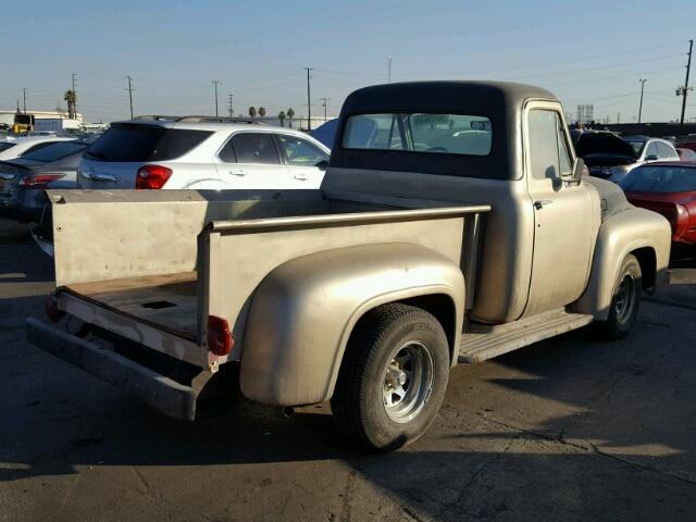 F10V5L11517 - 1953 FORD F100 BEIGE photo 4