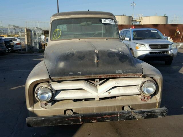 F10V5L11517 - 1953 FORD F100 BEIGE photo 9