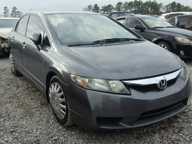 19XFA1F50AE007457 - 2010 HONDA CIVIC LX GRAY photo 1