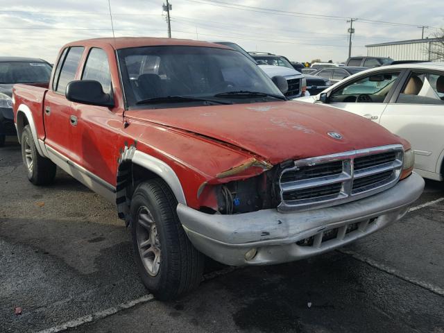 1D7HL48N23S151180 - 2003 DODGE DAKOTA QUA RED photo 1