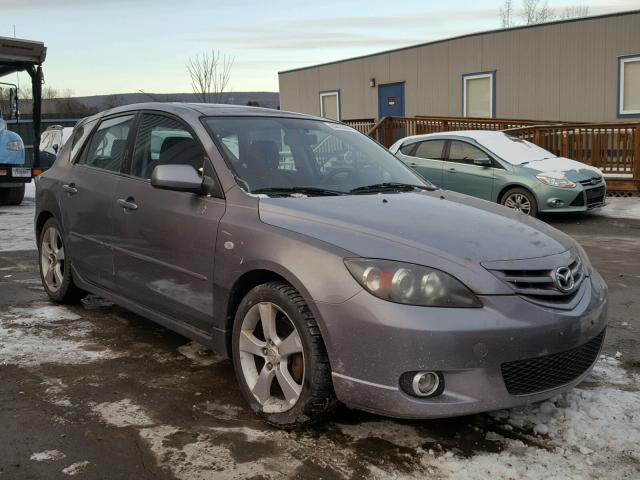 JM1BK143X41100393 - 2004 MAZDA 3 HATCHBAC GRAY photo 1