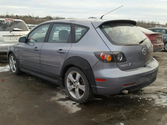 JM1BK143X41100393 - 2004 MAZDA 3 HATCHBAC GRAY photo 3