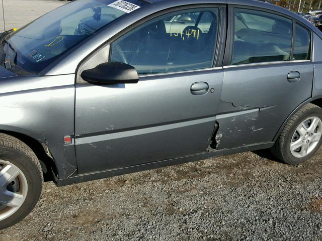 1G8AJ55F46Z123360 - 2006 SATURN ION GRAY photo 9