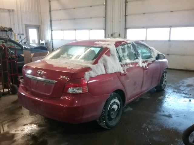 JTDBT903191323768 - 2009 TOYOTA YARIS RED photo 4