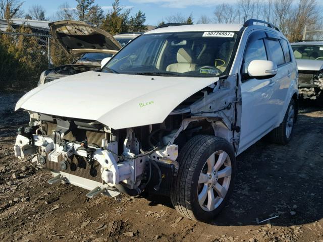 JA4JT4AX1AZ009036 - 2010 MITSUBISHI OUTLANDER WHITE photo 2