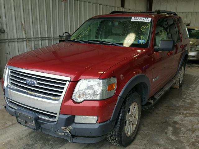 1FMEU73E47UA72019 - 2007 FORD EXPLORER X RED photo 2