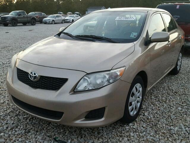 1NXBU40E69Z13397B - 2009 TOYOTA COROLLA BA TAN photo 2