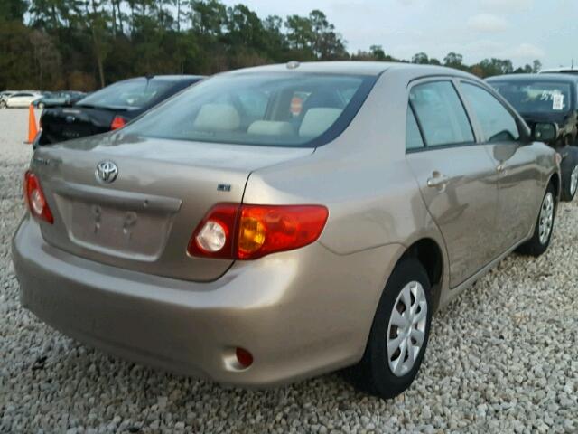 1NXBU40E69Z13397B - 2009 TOYOTA COROLLA BA TAN photo 4