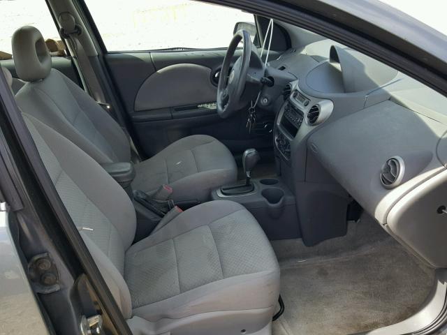 1G8AJ52F05Z102427 - 2005 SATURN ION LEVEL GRAY photo 5